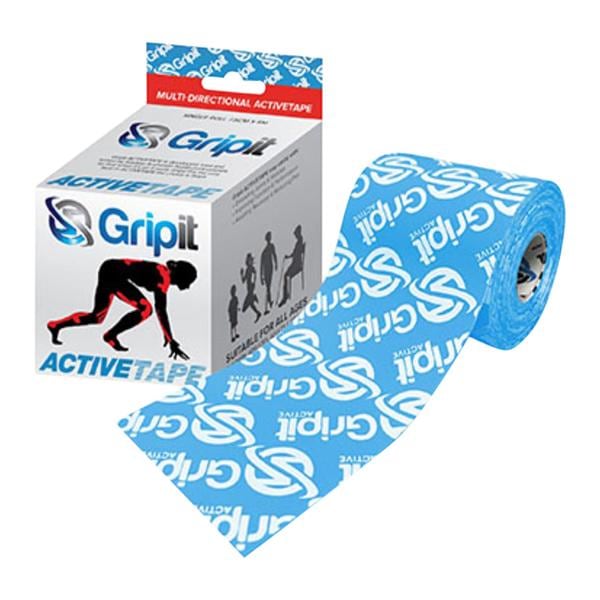 Gripit Activetape Kinesiology Tape Cotton/Nylon 3"x5.5yd Blue Ea