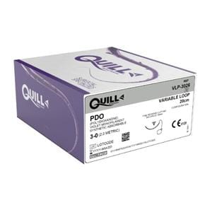 Quill Suture 3-0 20cm Polydioxanone Monofilament PS-2 Undyed 12/Bx