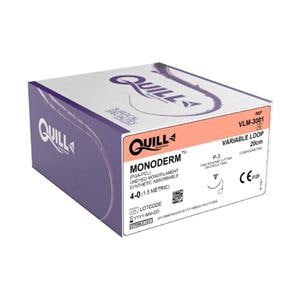 Quill Monoderm Suture 4-0 20cm Polyglycolic Acid Barbed P-3 Undyed 12/Bx