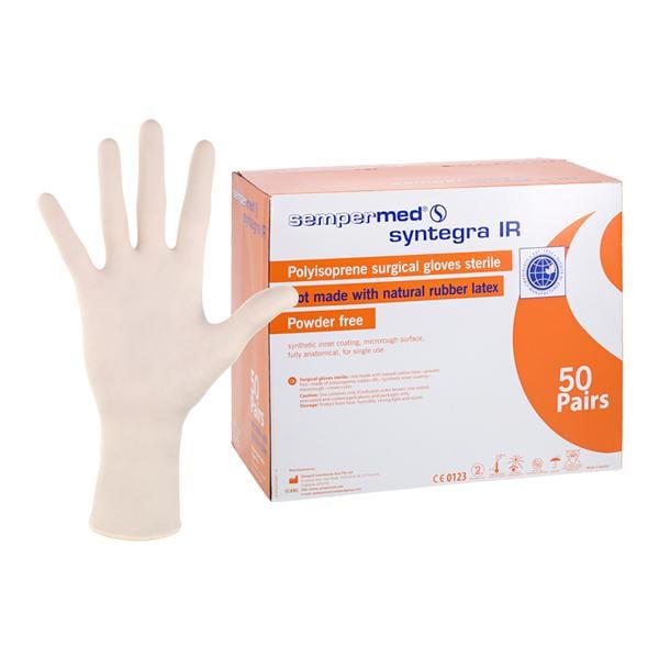 Syntegra IR Polyisoprene Surgical Gloves 9 Cream, 6 BX/CA