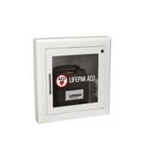 Semi Recessed Wall Cabinet New For AED Stainless Steel Ea