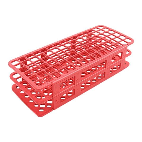 Fold and Snap Test Tube Rack 13mm 90 Place Red Ea