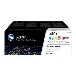 HP 410A Cyan/Magenta/Yellow Toner Cartridges CF251AM Pack Of 3 Ea