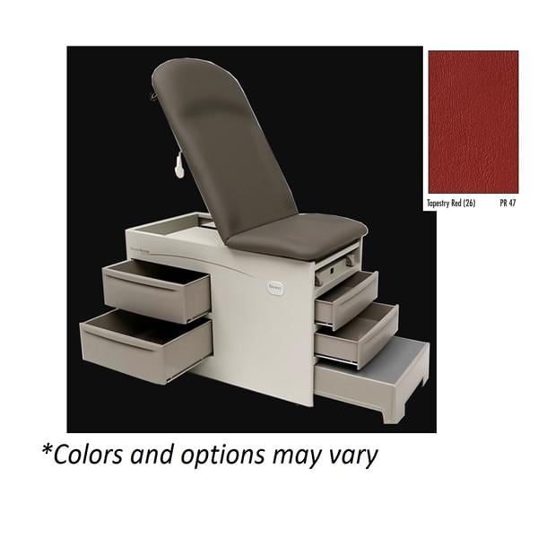 Access Exam Table Tapestry Red 500lb Capacity