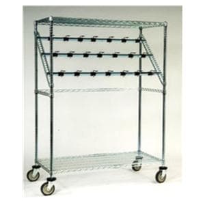 Catheter Cart 24x60" (2) Swivel/(2) Break Rubber Caster