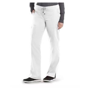 Greys Anatomy Cargo Pant 6 Pockets X-Small White Womens Ea