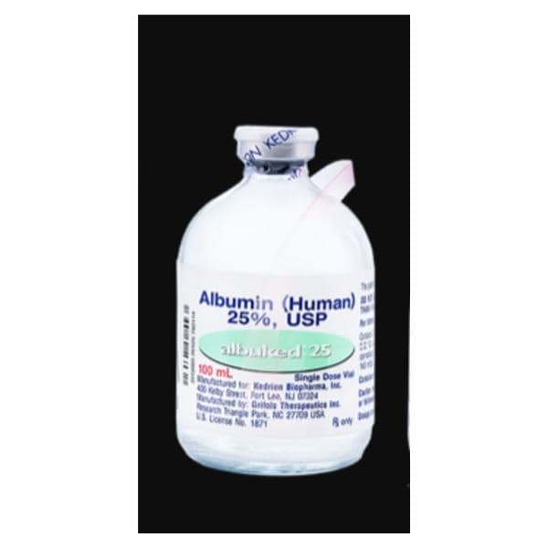 Albuked 25 Injection 25% SDV 100mL/Vl Ea