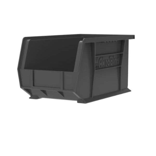 AkroBins Storage Bin Black Polymer With Label Holder 18x8-1/4x9" 6/Ct