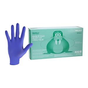 Walrus Nitrile Exam Gloves Small Cobalt Blue Non-Sterile, 10 BX/CA