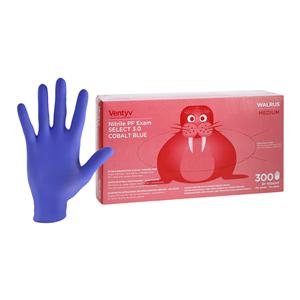 Walrus Nitrile Exam Gloves Medium Cobalt Blue Non-Sterile, 10 BX/CA