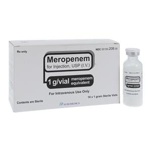 Meropenem Injection 1gm/vl Powder Vial 10/Bx