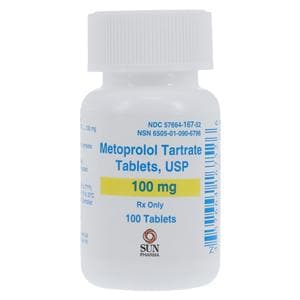 Metoprolol Tartrate 100mg 100/Bt