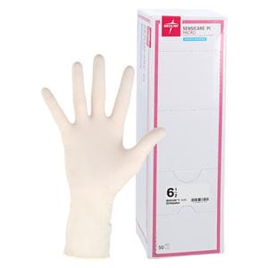 SensiCare PI Polyisoprene Surgical Gloves 6.5 Cream