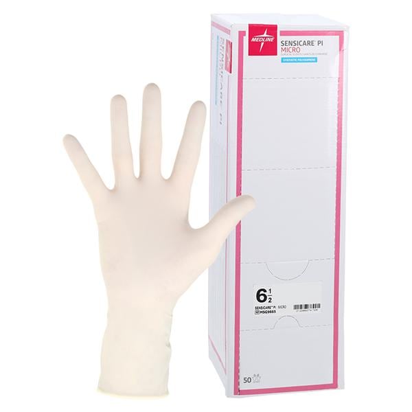 SensiCare PI Polyisoprene Surgical Gloves 6.5 Cream