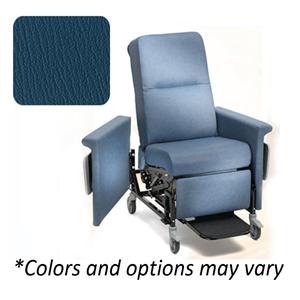 Manual Recliner 300lb Capacity Colonial Blue Ea