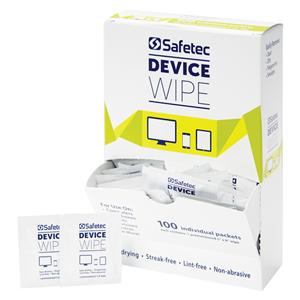 SafeTec Wipes Individual Packets 100/Bx, 10 BX/CA