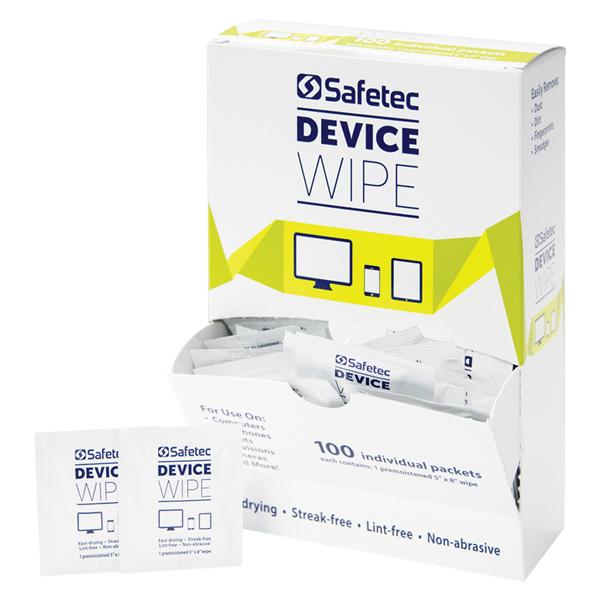 SafeTec Wipes Individual Packets 100/Bx, 10 BX/CA