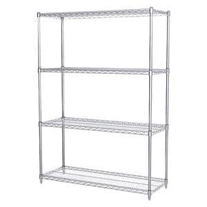 Shelving Unit Starter 48x18x63" Wire Ea