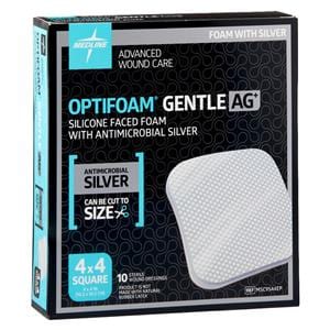 Optifoam Gentle Silicone/Foam Wound Dressing 4x4" Sterile Square Non-Adhesive LF