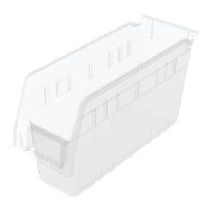 ShelfMax Storage Bin Clear Plastic 11-5/8x4-1/8x6" 16/Ca