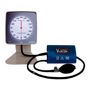 Calibrated V-Lok Aneroid Sphygmomanometer Nvy Bl/Gry LF Arm Dial Display Ea