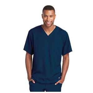 Skechers Scrub Top V-Neck 1 Pocket Large Navy Mens Ea