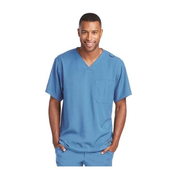 Skechers Scrub Top V-Neck 1 Pocket X-Small Ceil Mens Ea