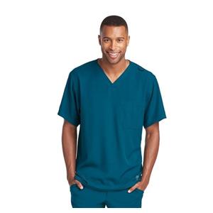 Skechers Scrub Top V-Neck 1 Pocket X-Small Bahama Mens Ea