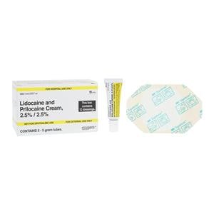 Lidocaine Prilocaine Topical Cream 2.5/2.5% Tube 5Gm 5gmx5/Bx