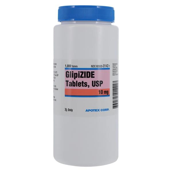 Glipizide Tablets 10mg Bottle 1000/Bt