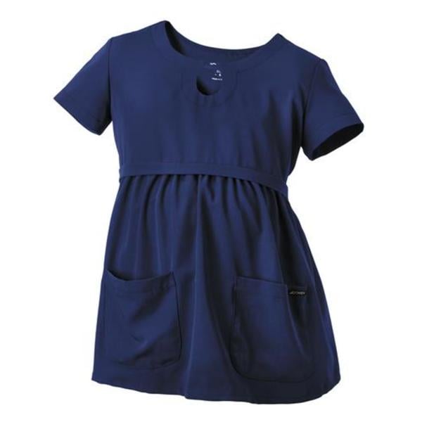 White Swan Maternity Top Round Neck 2 Pockets Large New Navy Womens Ea