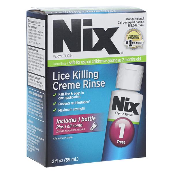 Nix Creme Rinse 1% Lice Treatement 2oz/Bt