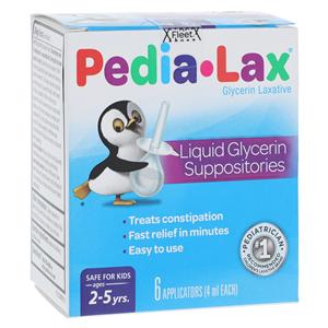 Pedia-Lax Suppository Liquid 6/Bx, 24 BX/CA