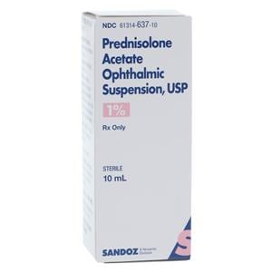 Prednisolone Acetate Ophthalmic Suspension 1% Bottle 10mL 10mL/Bt