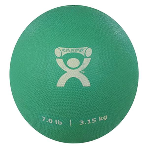 CanDo Medicine Ball Rubber 7" Green Soft 7lb