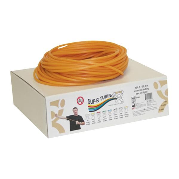 Sup-R Tubing Exercise Tubing 100' Tan 2X-Light