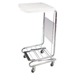 Stand Hamper Plated Steel Mobile 18x19.5x38" Ea