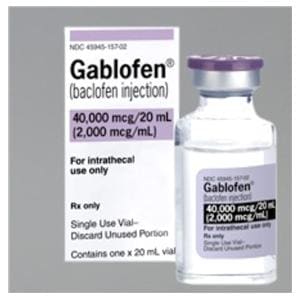 Gablofen Injection 2,000mcg/mL SDV 20mL/Vl