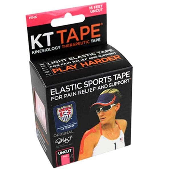 KT Tape Kinesiology Tape Cotton/Elastic 2"x16' Pink 1/Rl