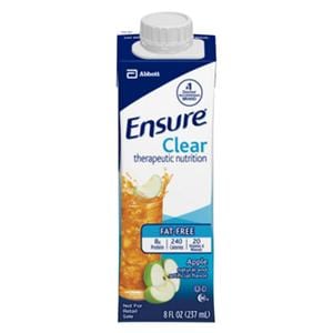 Ensure Clear Liquid Beverage Apple 8oz Carton 24/Ca