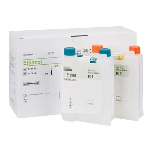 Multigent Ethanol Reagent R1 2x14/R2 2x14mL 200 Tests Ea