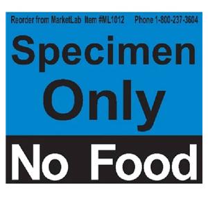 Magnet/Label Specimen Only No Food 2/Pk