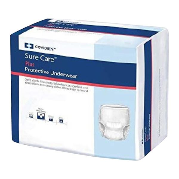 Sure Care Incontinence Underwear Unisex 60-80" Heavy White Odor Reduction 48/Ca