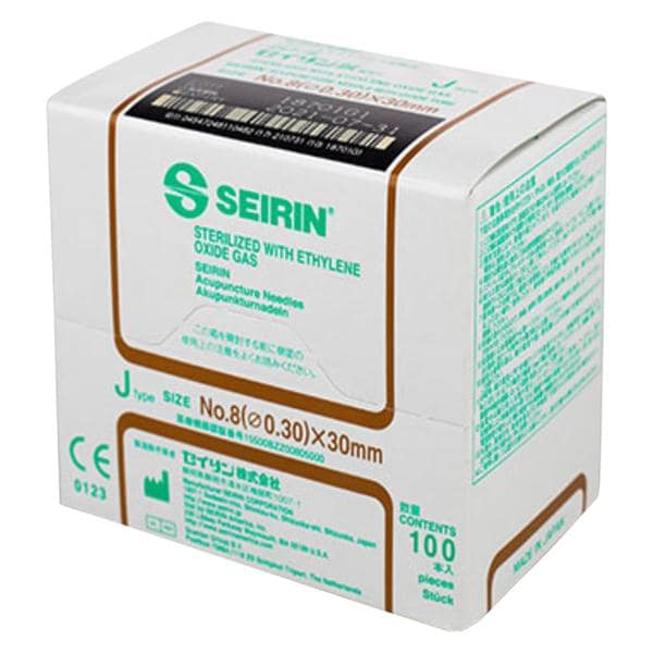 Seirin Acupuncture Needle .30x30mm Conventional 100/Bx