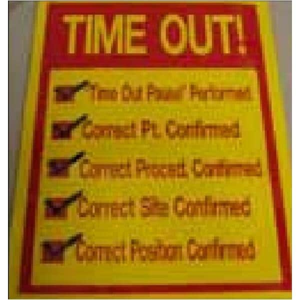 Sign Procedure 16x24" Yellow/Red Ea