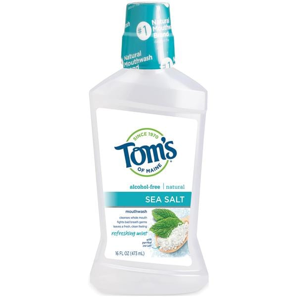 Tom's of Maine Oral Care Mint Mouthwash 16 oz Bottle 6/Ca