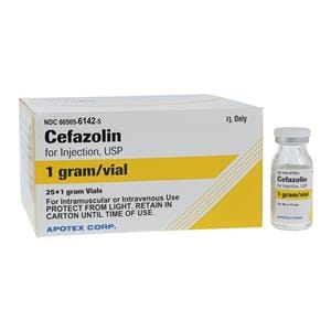 Cefazolin Injection 1gm/vl Powder Vial 10mL 25/Bx