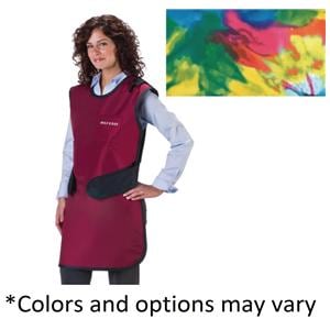 Easy Wrap X-Ray/Protective Apron Tie Dye Lead 24x42" Ld/.5mm w/ Thyrd Clr Ea