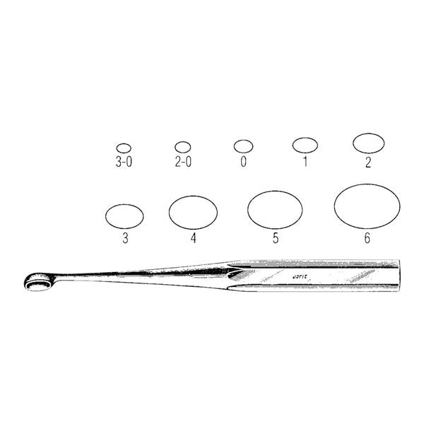 Bruns Curette 9" Ea