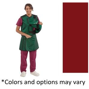 X-Ray Apron/Vest Burgundy Female Lead Free 20x35-40" .5mm Equivalence Ea